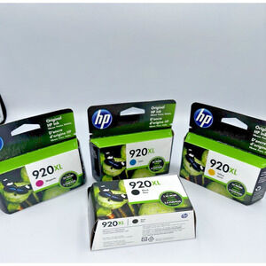 HP Ink 920XL Black & 3 Colors Genuine NEW Sealed Expired Dates All Working F/S